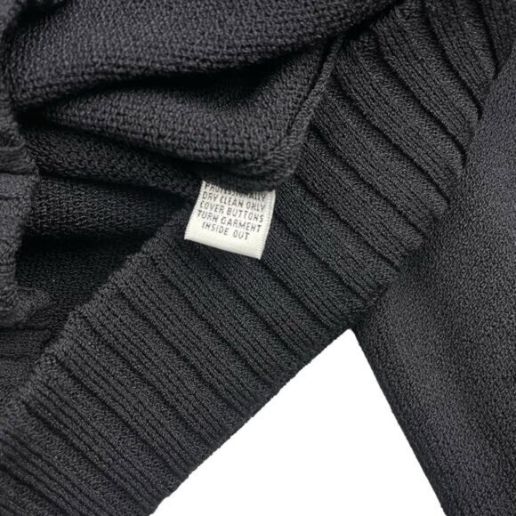 ST. JOHN COLLECTION Santana Sequin Knit Jacket Sz 8 Black - Picture 7 of 8